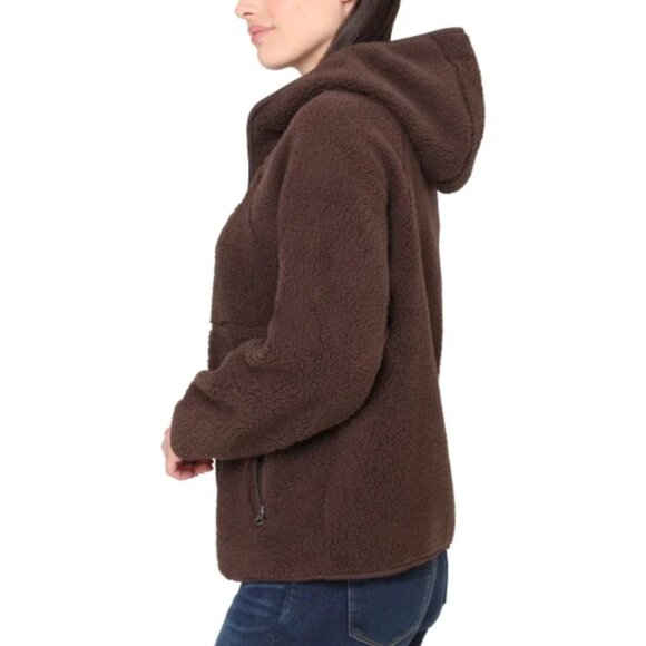 Sierra Designs Sherpa Hoodie Jacket Soft Cozy Full Zipper Women’s Full Zip Sz S - Picture 2 of 12